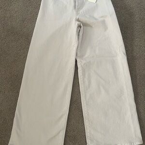 Wide-Leg kakhi Pants